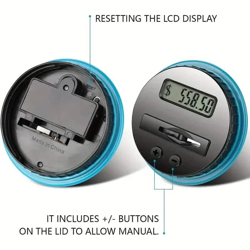 Digital Counting Money Jar