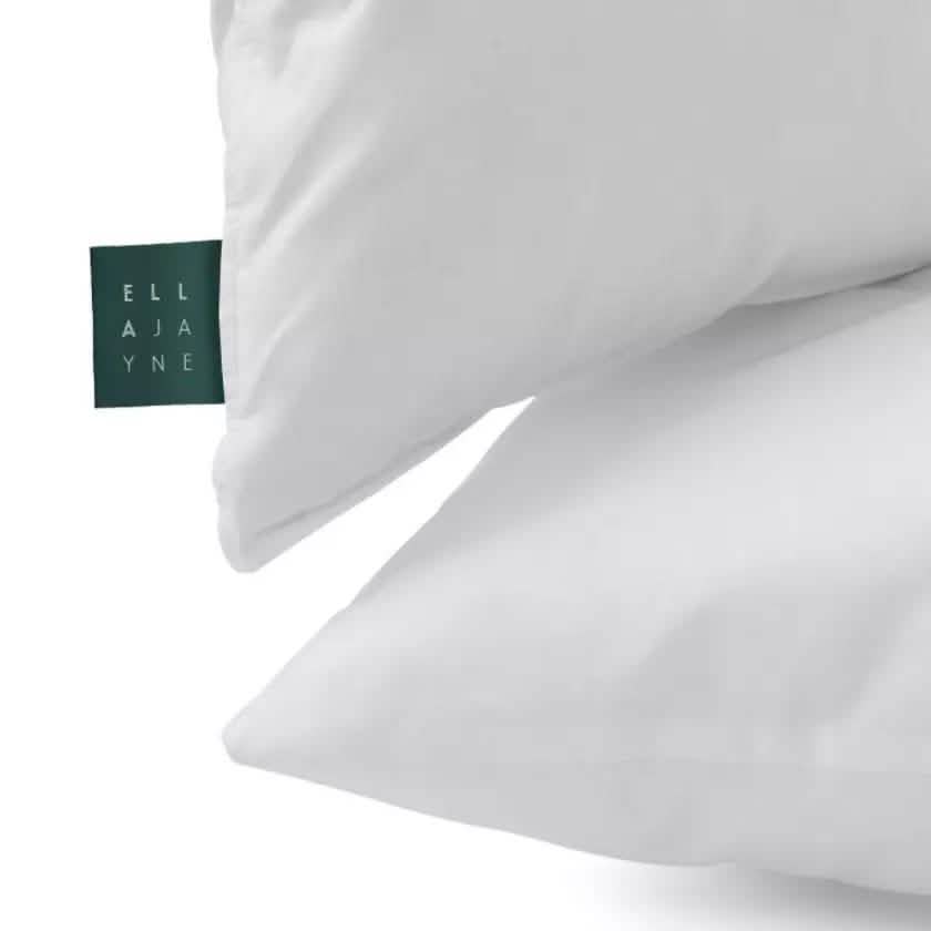 2-Pack: Ella Jayne Gusset Allergy Resistant Down-Like Fiber Pillows