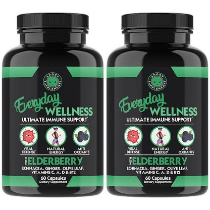 2-Pack: Everyday Wellness Immune Support with Elderberry and Vitamin C