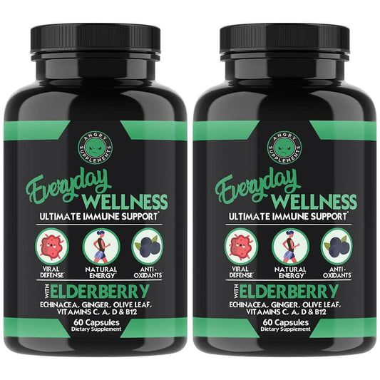2-Pack: Everyday Wellness Immune Support with Elderberry and Vitamin C