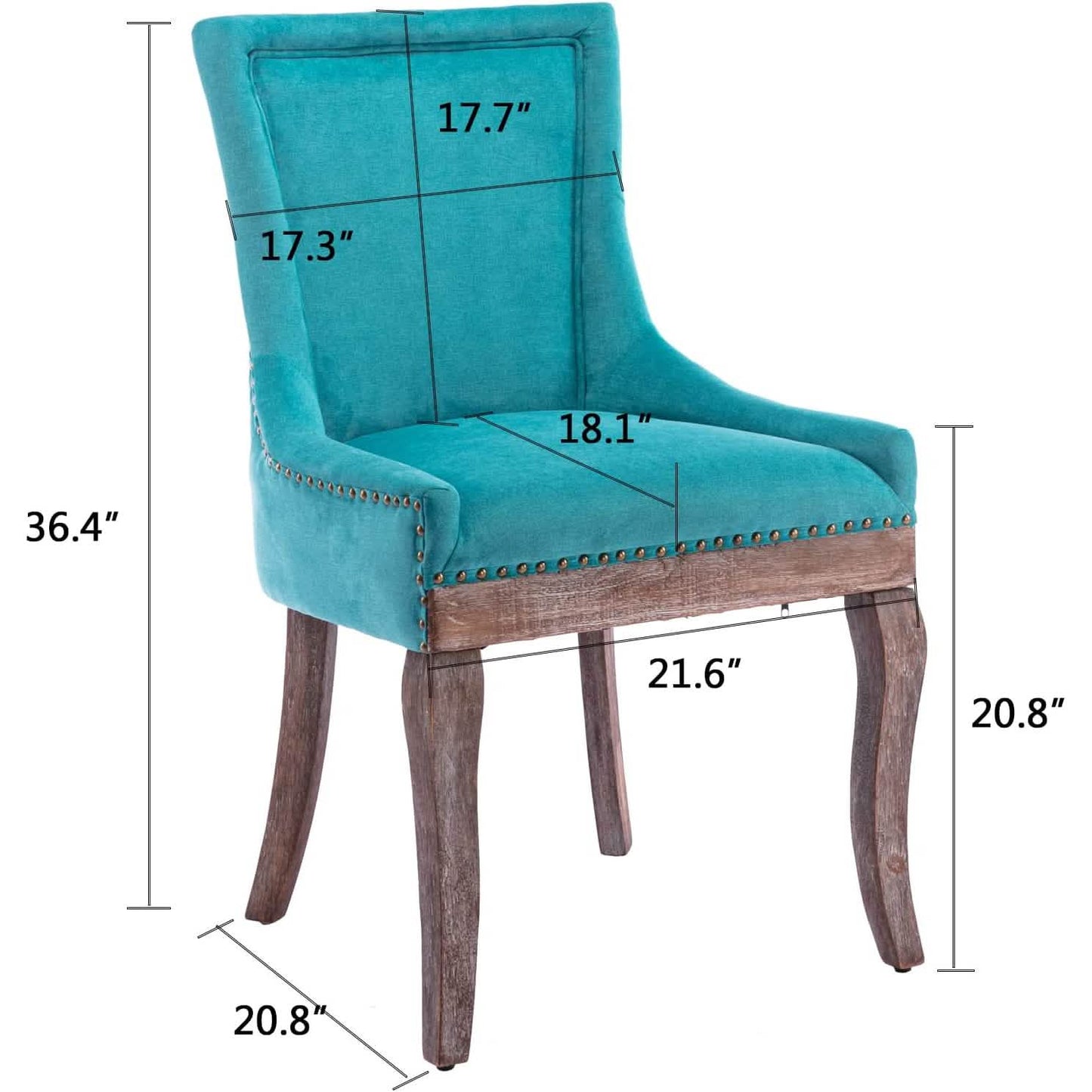 2-Pack: Fabric Upholstered Side Chairs Set