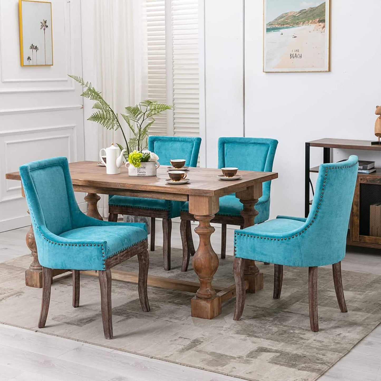 2-Pack: Fabric Upholstered Side Chairs Set
