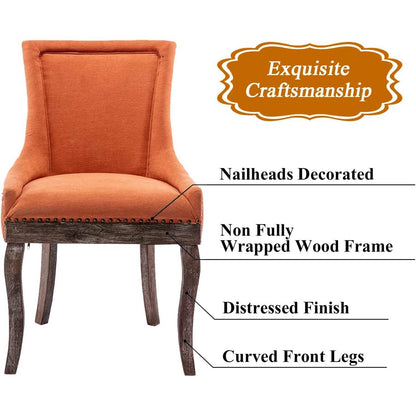2-Pack: Fabric Upholstered Side Chairs Set