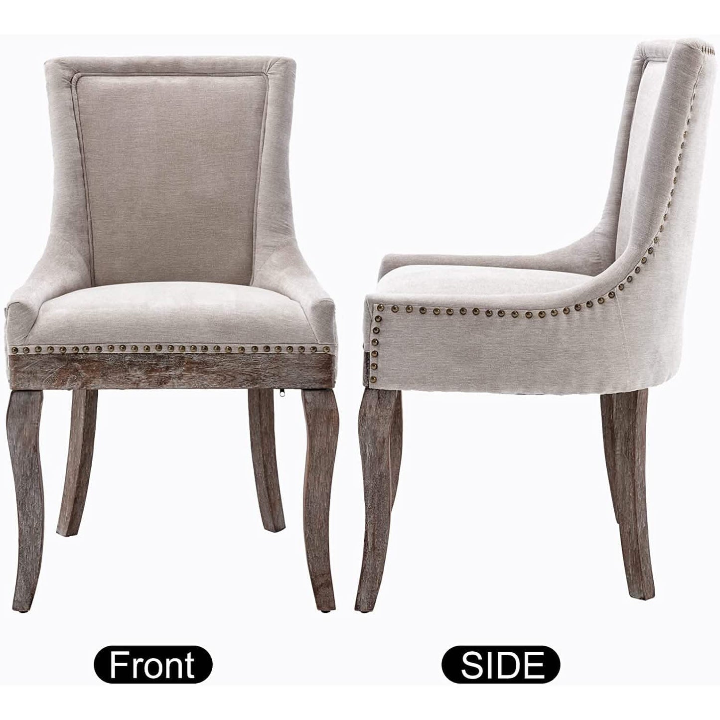 2-Pack: Fabric Upholstered Side Chairs Set