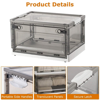 2-Pack: Foldable Storage Bins Collapsible Storage Box Organizer