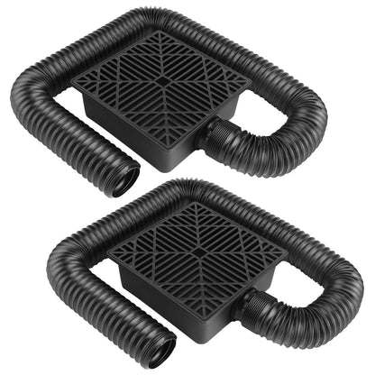 2-Pack: Gutter Downspout Extension Low Profile No Deep Digging Catch