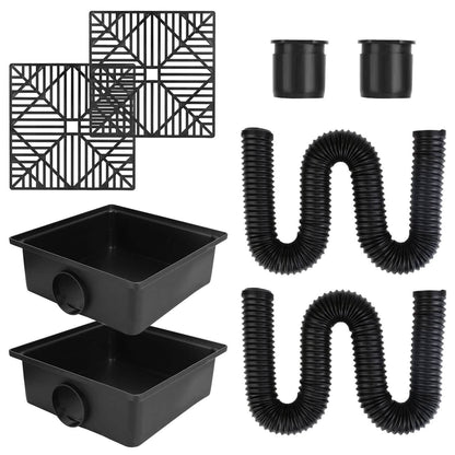 2-Pack: Gutter Downspout Extension Low Profile No Deep Digging Catch