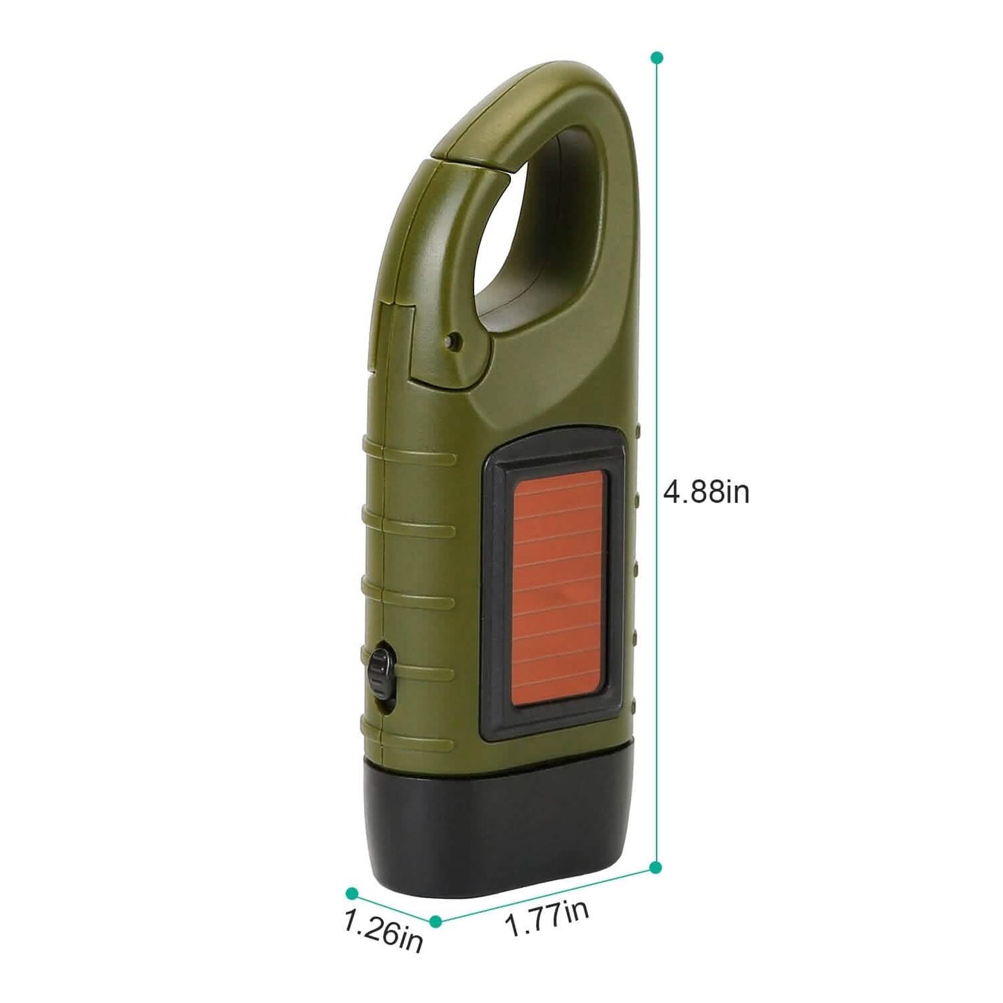 2-Pack: Hand Crank Solar Powered Flashlight