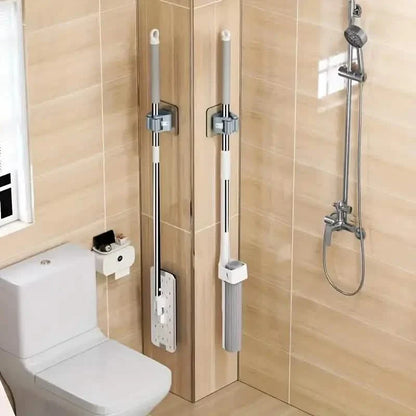2-Pack: Hanging Mop Storage Rack with Buckle