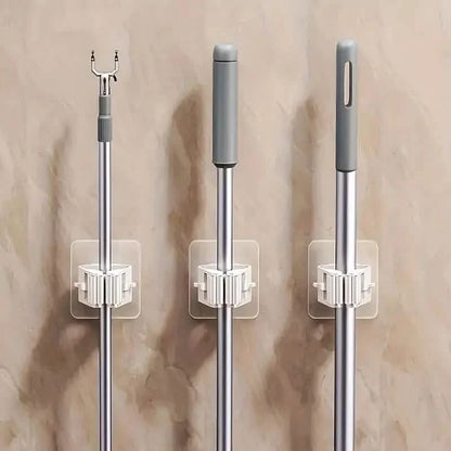 2-Pack: Hanging Mop Storage Rack with Buckle