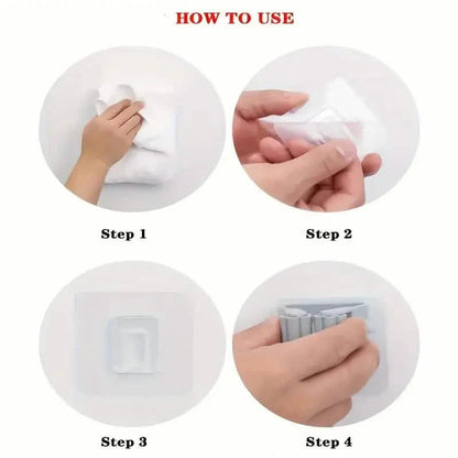 2-Pack: Hanging Mop Storage Rack with Buckle