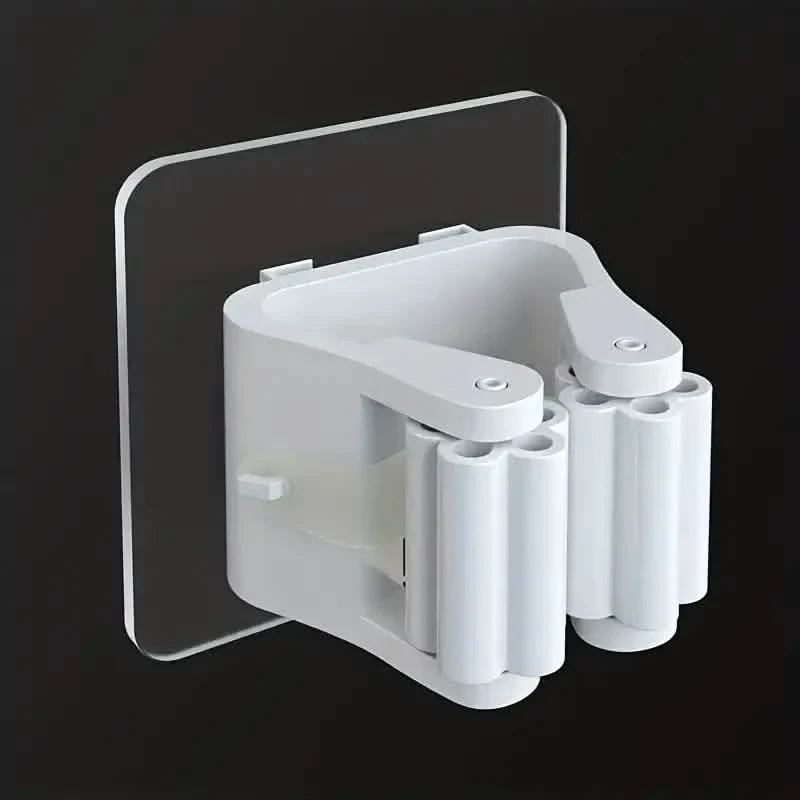 2-Pack: Hanging Mop Storage Rack with Buckle