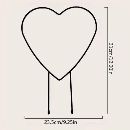 2-Pack: Heart-Shaped Plant Support Stake