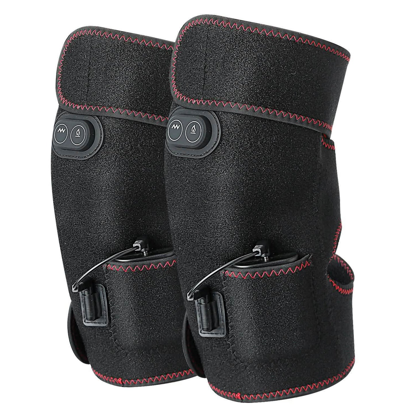 2-Pack: Heated Knee Massage Wrap