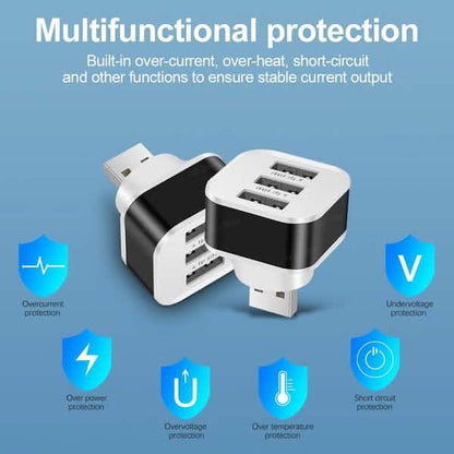 2-Pack: High Speed USB HUB 3 Ports Splitter