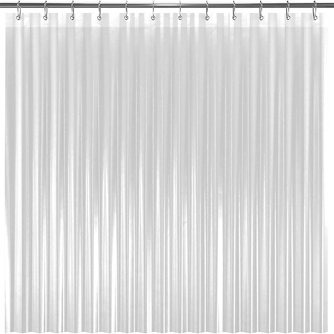 2-Pack: Hotel-Quality Heavy Shower Curtain Liner with Metal Grommets + Magnets