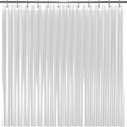 2-Pack: Hotel-Quality Heavy Shower Curtain Liner with Metal Grommets + Magnets