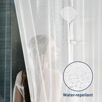 2-Pack: Hotel-Quality Heavy Shower Curtain Liner with Metal Grommets + Magnets