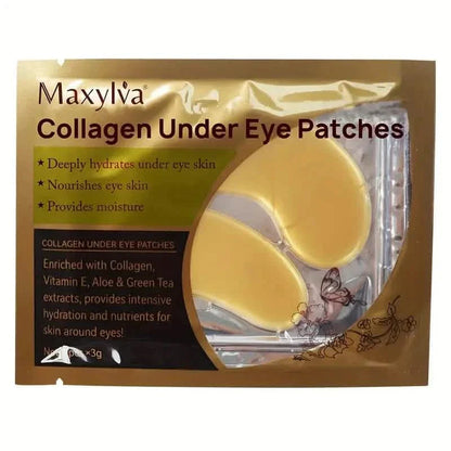 2-Pack: Hydrating Eye Care Under Eye Crystal Mask Golden Under Eye Patches For Women and Men