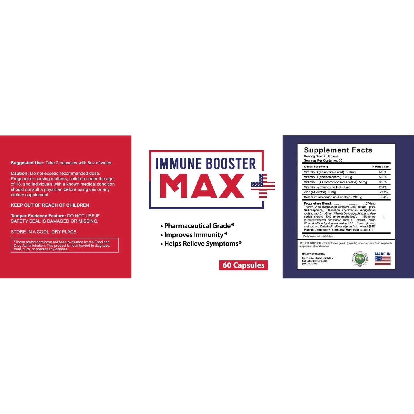 2-Pack: Immune Booster Max+ Supplement