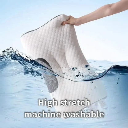 Knitted Antibacterial Cotton Massage Neck Pillow with Removable Cover