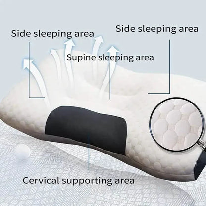 Knitted Antibacterial Cotton Massage Neck Pillow with Removable Cover