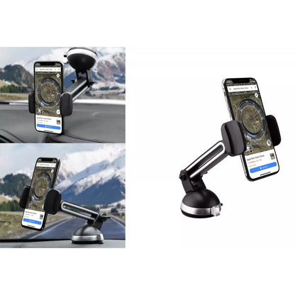 2-Pack: LAX Extendable Car Mount Holder for Cellphone with Adjustable Clamp