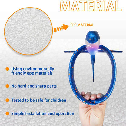 2-Pack: LED 17.5" Light Throwing Foam Airplane
