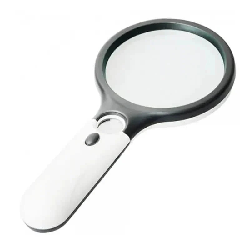 2-Pack: LED Light 45x Magnifying Glass Lens Mini Pocket Handheld Microscope