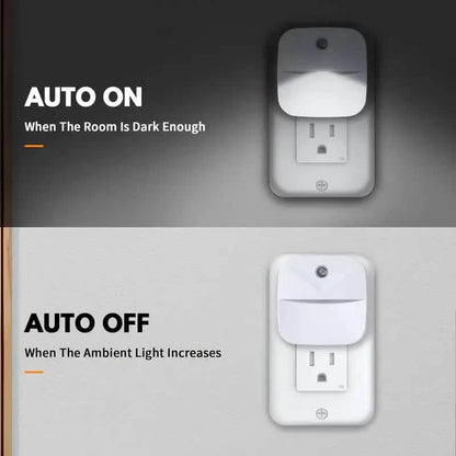 2-Pack: LED Night Light, Night Lights Plug Into Wall With Dusk-to-Dawn Sensors
