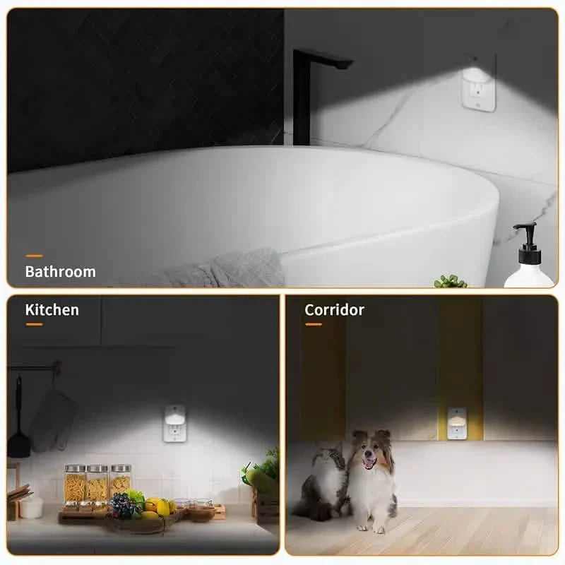 2-Pack: LED Night Light, Night Lights Plug Into Wall With Dusk-to-Dawn Sensors