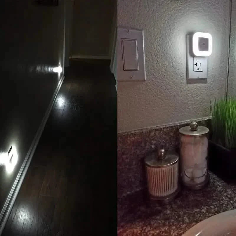 2-Pack: LED Night Light, Plug-in Wall Sconce with Auto Dusk to Dawn Sensor