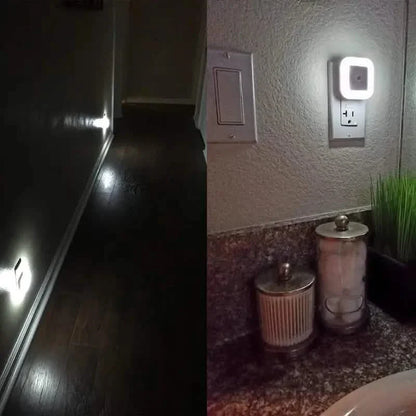 2-Pack: LED Night Light, Plug-in Wall Sconce with Auto Dusk to Dawn Sensor