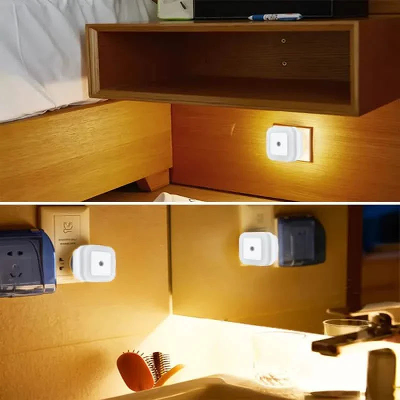 2-Pack: LED Night Light, Plug-in Wall Sconce with Auto Dusk to Dawn Sensor