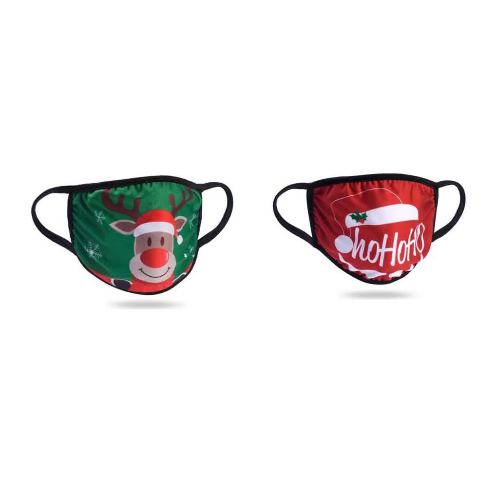 2-Pack: Light Up LED Holiday Face Masks