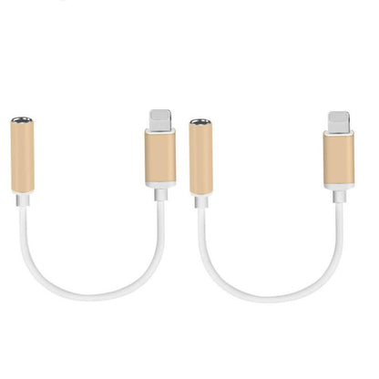 2-Pack: Lightning to Headphone Jack Adapter