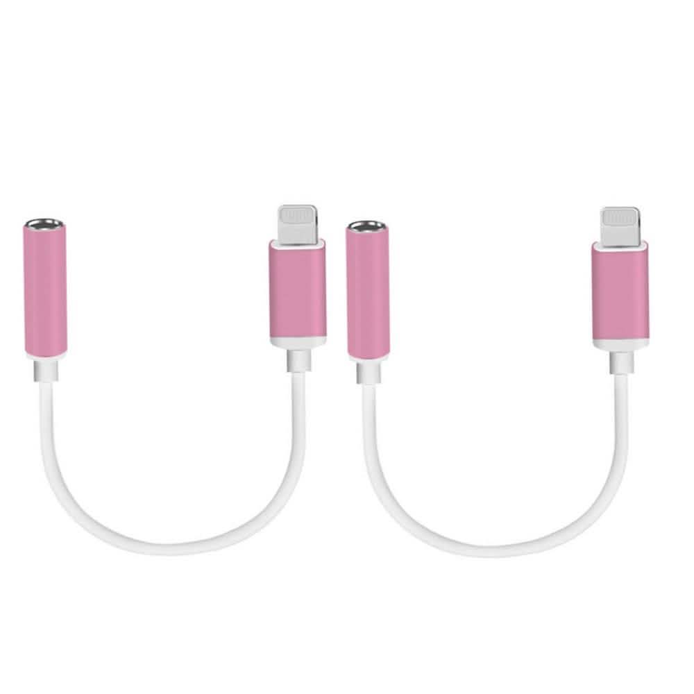 2-Pack: Lightning to Headphone Jack Adapter