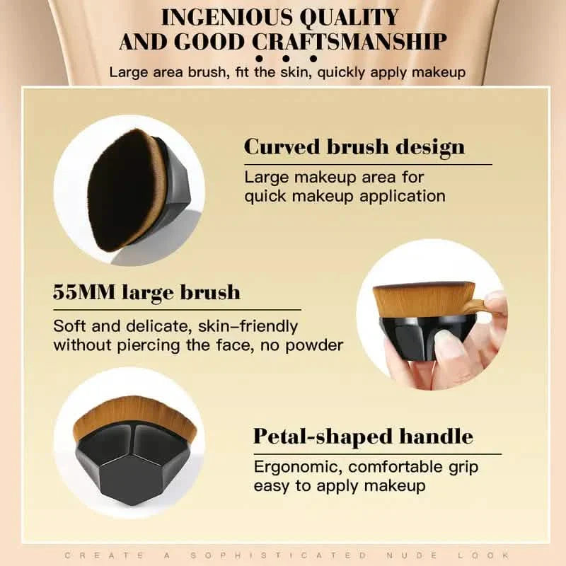2-Pack: Liquid Foundation Makeup Brushes