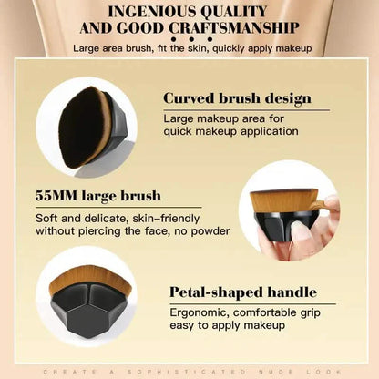 2-Pack: Liquid Foundation Makeup Brushes