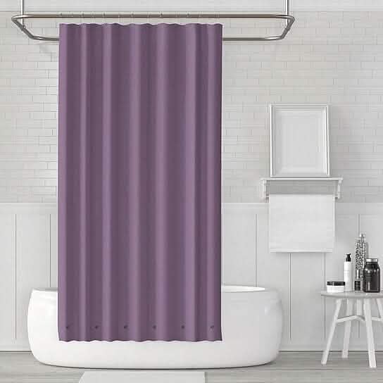 2-Pack: Magnetic Mildew Resistant Solid Vinyl Shower Curtain Liners