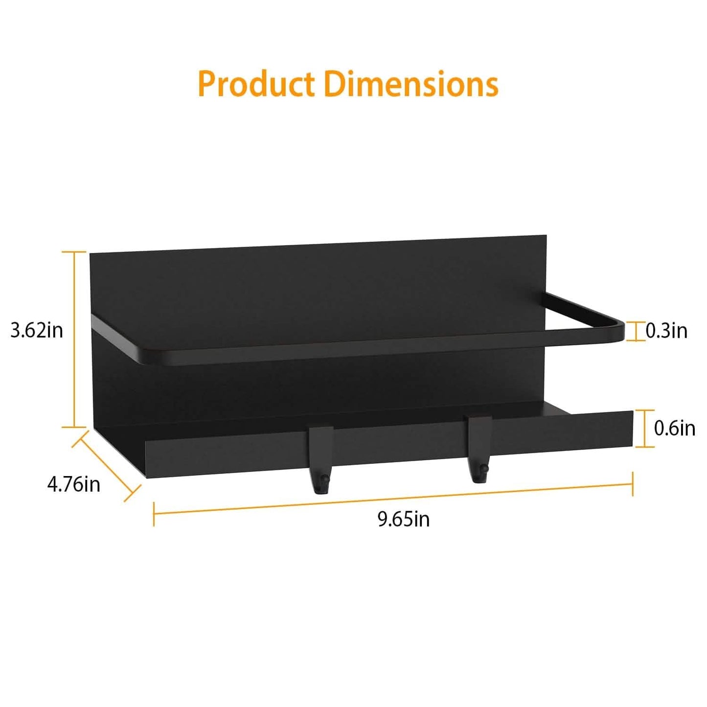 2-Pack: Magnetic Spice Holder Rack Organizer