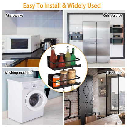 2-Pack: Magnetic Spice Holder Rack Organizer