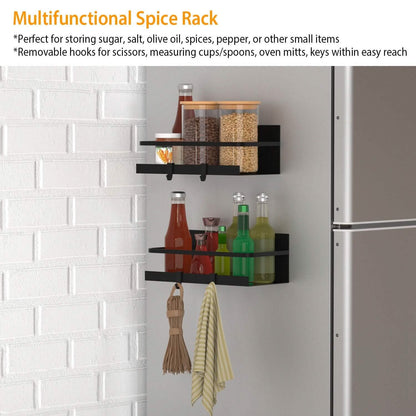 2-Pack: Magnetic Spice Holder Rack Organizer