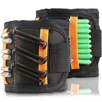 2-Pack: Magnetic Wristband with 15 Strong Magnets