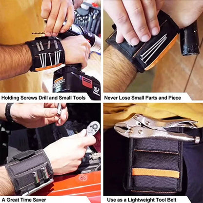 2-Pack: Magnetic Wristband with 15 Strong Magnets