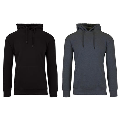 2-Pack: Men’s and Women’s Fleece Pullover Hoodie