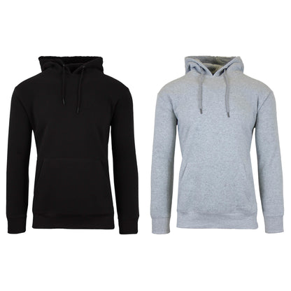 2-Pack: Men’s and Women’s Fleece Pullover Hoodie