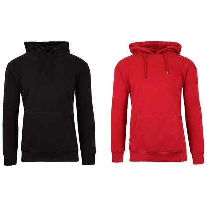 2-Pack: Men’s and Women’s Fleece Pullover Hoodie