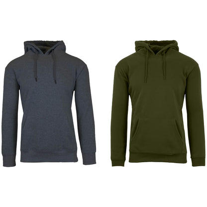 2-Pack: Men’s and Women’s Fleece Pullover Hoodie