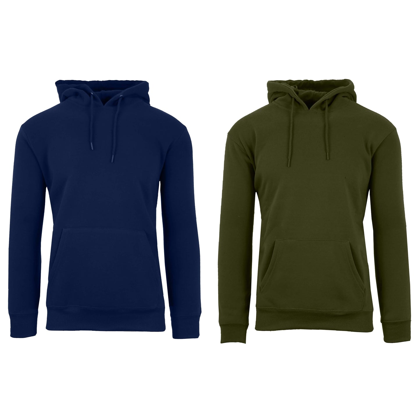 2-Pack: Men’s and Women’s Fleece Pullover Hoodie